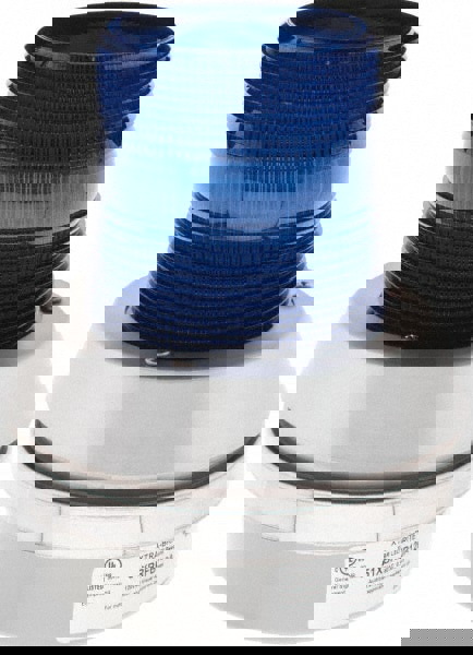 Flashing Light: Blue, Box, Panel, Pipe, Surface & Wall Mount, 120VAC